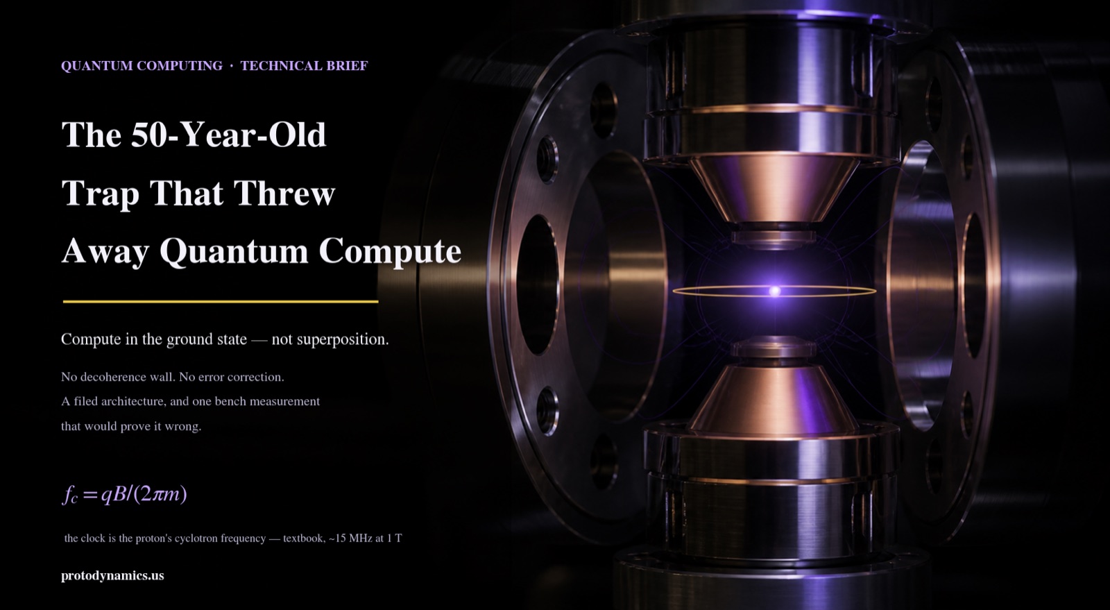 A single trapped proton — and the fractional residue every measurement run discards